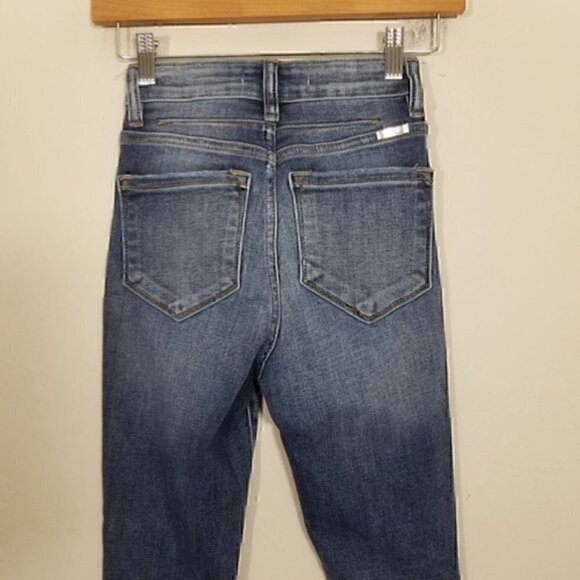 KanCan Skinny Stretch Jeans Distressed Blue Size 1/24 - Picture 5 of 6